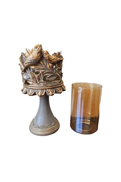 BV Set of 2 Candle Holders, Silver (DVCM9-10O)