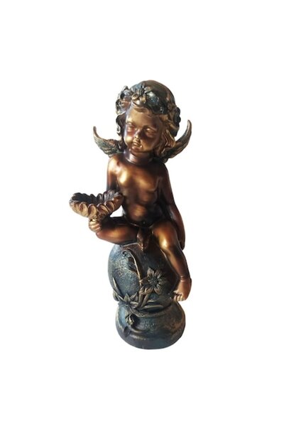 BV Decorative figurine, Angel, Brown, 35 cm