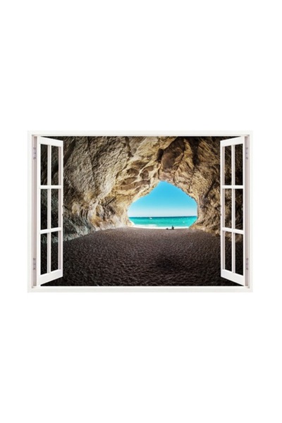 BV Decorative Sticker, 3D Window Ocean, 85 cm