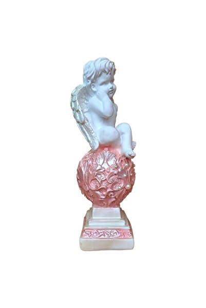 BV Decorative Angel Statuette, Pink, 36 cm
