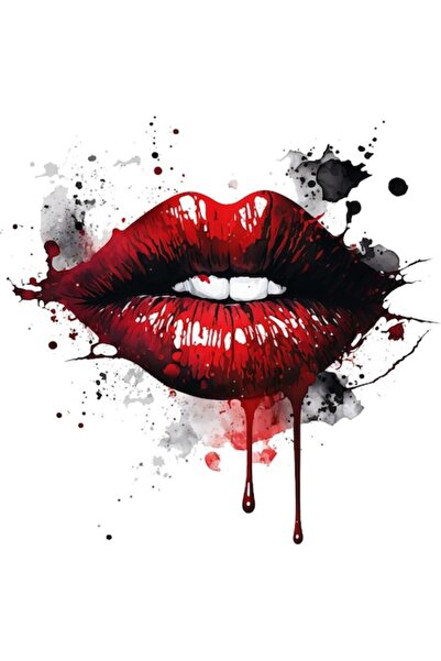 BV Autocolant decorativ - Buze, roșu, 60 cm (1302STK-1)