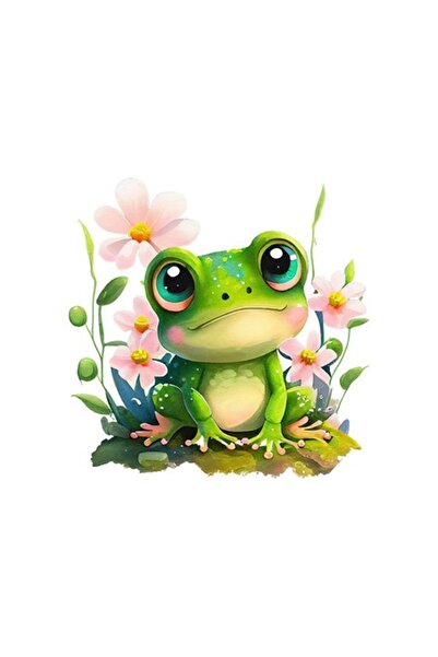 BV Autocolant decorativ, Broască, Verde, 60 cm, 1204STK