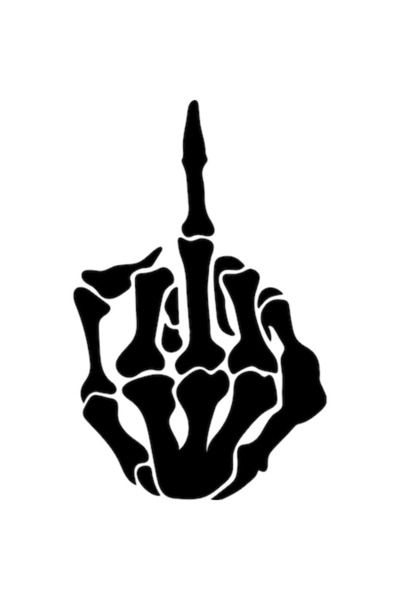 BV Autocolant decorativ - Schelete, Negru, 90 cm (1338STK)