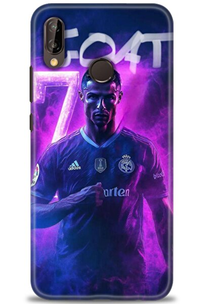 Rulet Aksesuar غطاء متوافق مع هاتف هواوي P20 لايت HD مطبوع - غطاء سيليكون بتص...