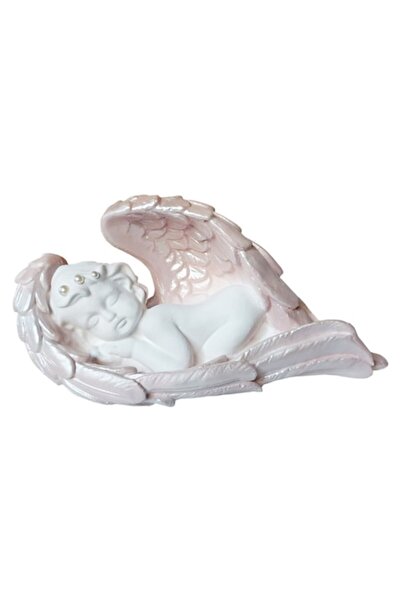 BV Decorative statuette, Angel, Pearl pink, 30 cm, DV005-1