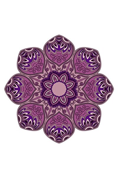 BV Autocolant decorativ Mandala, violet, 50 cm