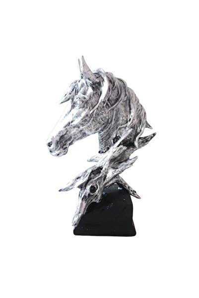 BV Decorative Statuette, Horse, Silver, 41 cm