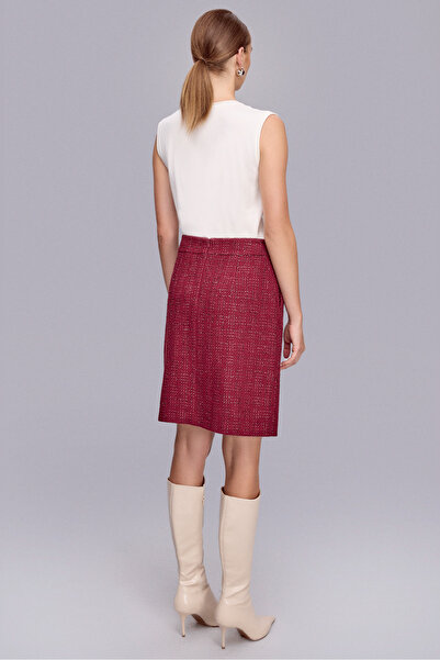 Naramaxx Bordo Tüvit Etek