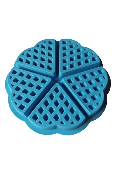 BV Silicone mold 5 triangle cavities, for waffles, Blue, 21 cm, 253COF