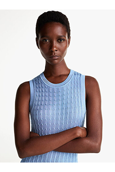 Tommy Hilfiger Women's Rayon Cable Knit Long Dress