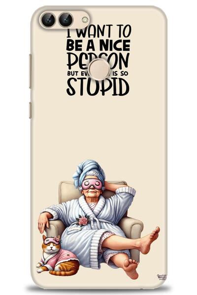 Rulet Aksesuar غطاء متوافق مع هاتف هواوي بي سمارت HD مطبوع - غطاء سيليكون مصم...