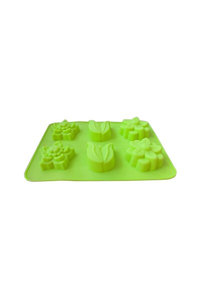 BV Silicone cake mold, 6 cavities, Floral, 119COF