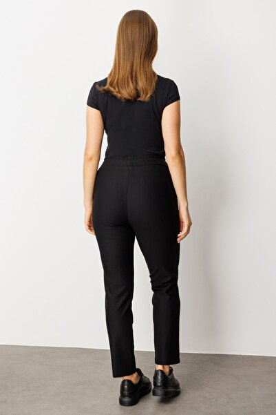 Ekol Mi Yanları Stone Detailed Pants Black 87219