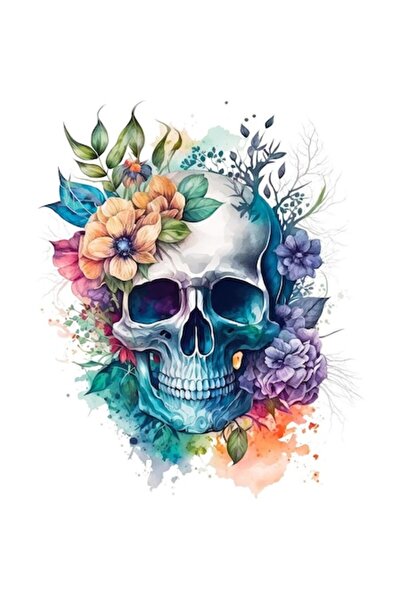 BV Διακοσμητικά αυτοκόλλητα, Κρανίο, Πολύχρωμα, 72 cm, 1274STK-5