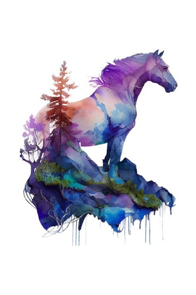 BV Autocolant decorativ, Cal, Multicolor, 60 cm