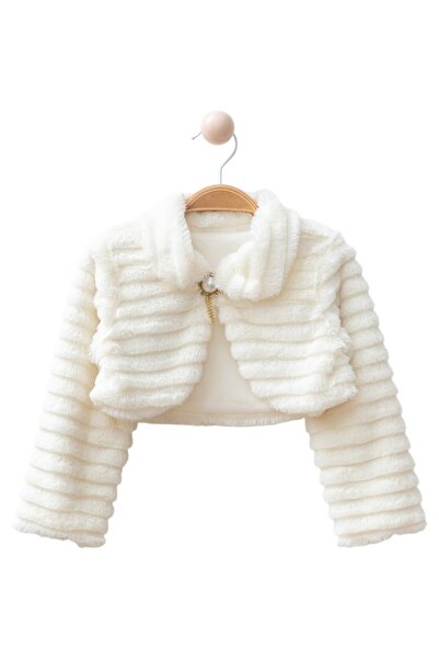 SARIGELİN HOME CONCEPT KIZ ÇOCUK BOLERO.PELUŞ BOLERO PEMBE. KÜRK BOLERO