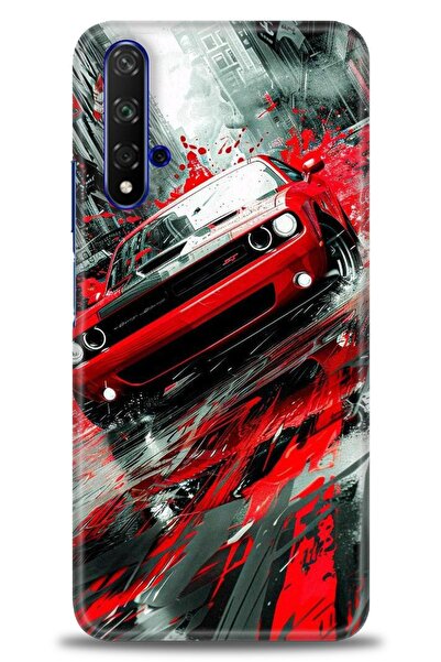 Rulet Aksesuar غطاء متوافق مع هاتف هواوي هونر مطبوع HD - غطاء سيليكون مصمم - 106