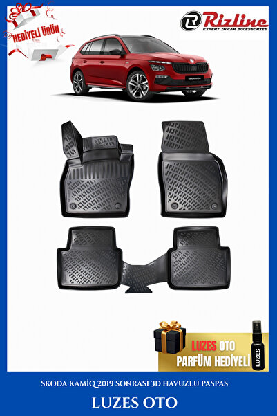 Rizline Skoda Kamiq 3D Havuzlu Paspas 2025 Model Uyumlu
