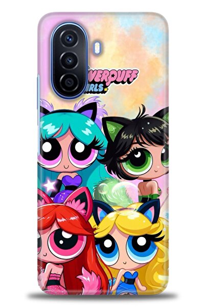 Rulet Aksesuar غطاء متوافق مع هاتف هواوي نوفا Y70 HD مطبوع - غطاء سيليكون بتص...