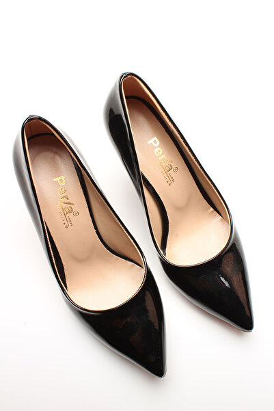 İDİL Black patent leather women's heels