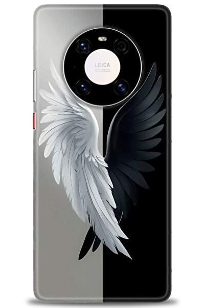 Rulet Aksesuar غطاء متوافق مع هاتف هواوي ميت 40 برو HD مطبوع - غطاء سيليكون م...