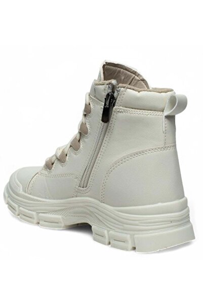 Kocamanlar Ayakkabı Kocamanlar 5967 memory rubber non-slip sole women's boots beige