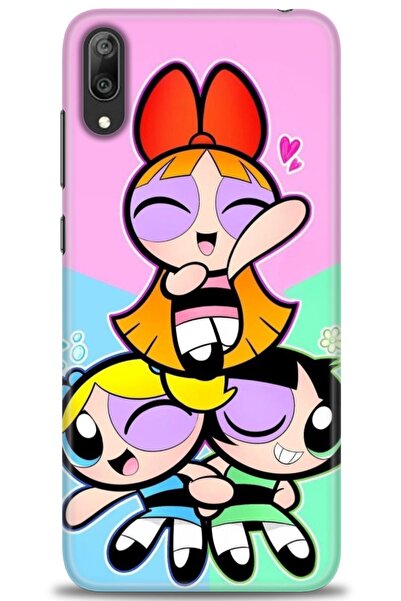 Rulet Aksesuar غطاء متوافق مع هاتف هواوي Y7 برايم 2019 HD مطبوع - غطاء سيليكو...