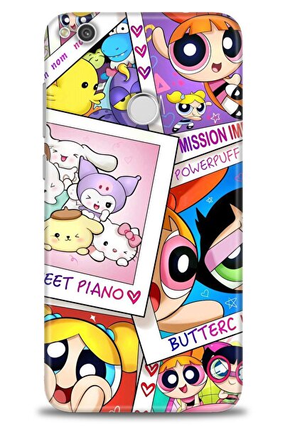 Rulet Aksesuar حافظة متوافقة مع هاتف هواوي P9 لايت 2017 HD مطبوع + واقي شاشة ...