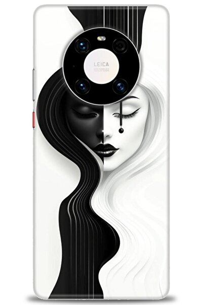 Rulet Aksesuar غطاء متوافق مع هاتف هواوي ميت 40 برو HD مطبوع - غطاء سيليكون م...