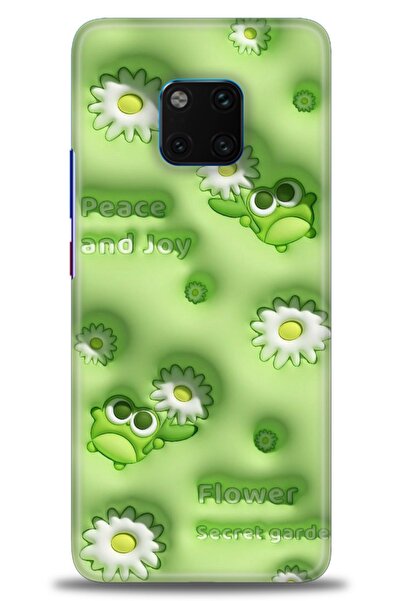 Rulet Aksesuar غطاء متوافق مع هاتف هواوي ميت 20 برو HD مطبوع - غطاء سيليكون م...