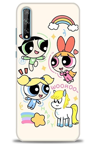 Rulet Aksesuar غطاء متوافق مع هاتف هواوي P Smart S HD مطبوع - غطاء سيليكون مص...