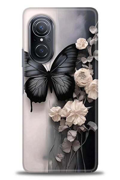 Rulet Aksesuar Huawei Nova 9 SE Uyumlu Kılıf HD Baskılı Kapak - Tasarım Silik...