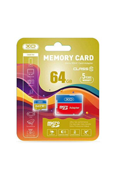 XO Design XO Design microSDXC Memory Card, 64Gb, Class 10 / UHS-1 U1, With Adapter