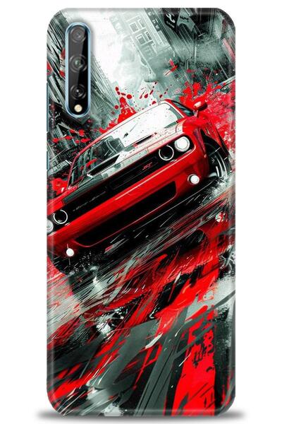 Rulet Aksesuar غطاء متوافق مع هاتف هواوي بي سمارت اس اتش دي مطبوع - غطاء سيلي...