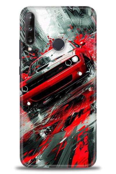 Rulet Aksesuar حافظة متوافقة مع هاتف هواوي P40 Lite E + واقي شاشة من السيرامي...