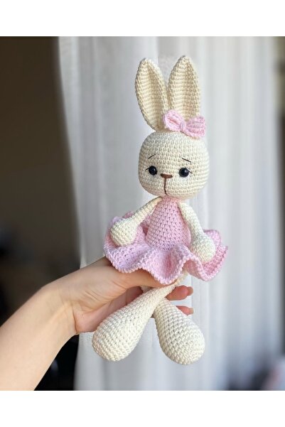 ev atölyem Amigurumi Sevimli Pembe Tavşan