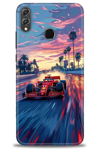 Rulet Aksesuar غطاء متوافق مع هاتف هواوي هونر 8X HD مطبوع - غطاء سيليكون مصمم...