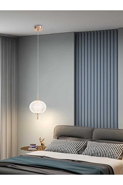 best power 6678 مصباح LED حديث معلق - 20 واط، ذهبي، 3 مستويات إضاءة، ارتفاع ق...