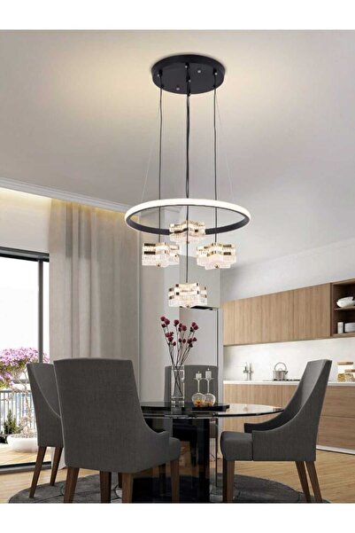 best power ثريا LED 6161 مع 3 مصابيح معلقة قابلة للتعديل، 80 سم، 29 واط