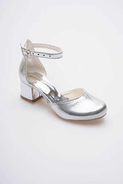 SGF KIDS Вечерни обувки с разцепени токове и сребърни канали