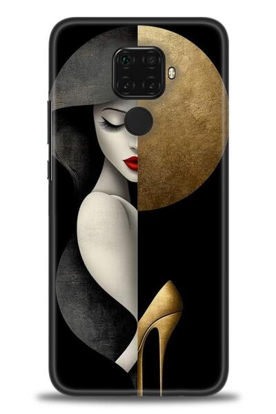 Rulet Aksesuar غطاء متوافق مع هاتف هواوي ميت 30 لايت HD مطبوع - غطاء سيليكون ...