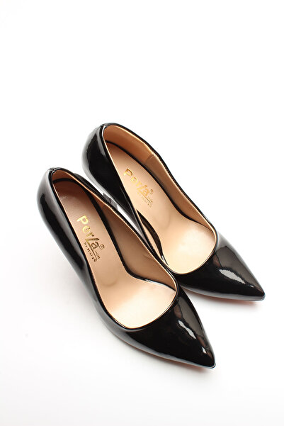 İDİL Black Patent Leather Women's Heels