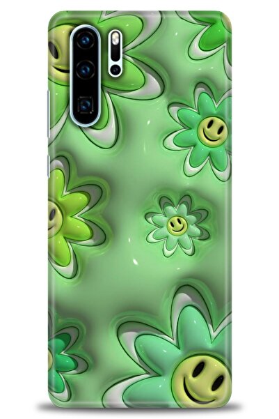 Rulet Aksesuar غطاء متوافق مع هاتف هواوي P30 Pro HD مطبوع - غطاء سيليكون بتصم...