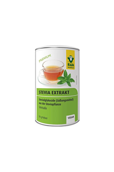RAAB Stévia prášok Prémiový rozpustný extrakt 50 g