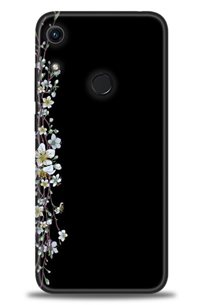 Rulet Aksesuar حافظة متوافقة مع هاتف هواوي هونر 8A HD مطبوع + واقي شاشة سيرام...