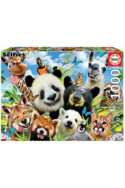 EDUCA Puzzle 1000 piese Llama Drama Selfie 18117
