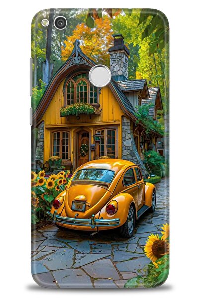 Rulet Aksesuar حافظة متوافقة مع هاتف هواوي P9 لايت 2017 HD مطبوع + واقي شاشة ...