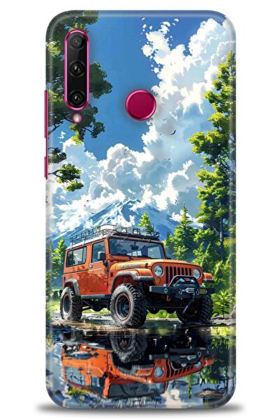 Rulet Aksesuar غطاء متوافق مع هاتف هواوي هونر 20 لايت HD مطبوع - غطاء سيليكون...