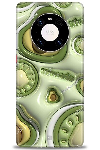 Rulet Aksesuar غطاء متوافق مع هاتف هواوي ميت 40 برو HD مطبوع - غطاء سيليكون م...