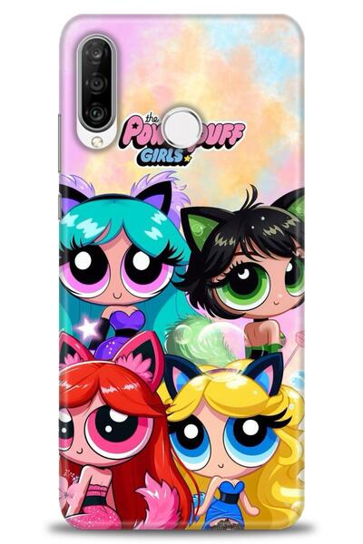 Rulet Aksesuar غطاء متوافق مع هاتف هواوي P30 لايت HD مطبوع - غطاء سيليكون بتص...